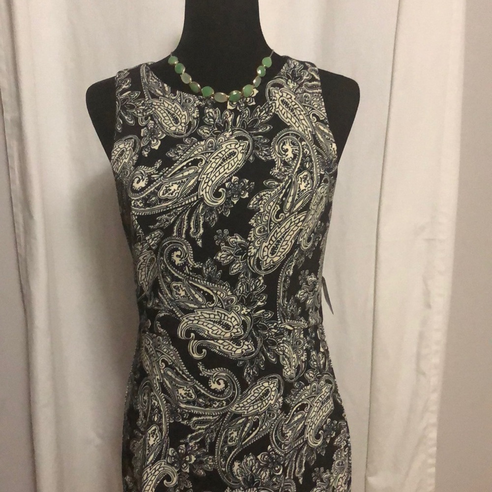 Elegant black and white dress
